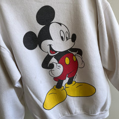 1980/90s Mickey Sweatshirt - Staining and Wear
