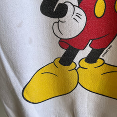 1980/90s Mickey Sweatshirt - Staining and Wear