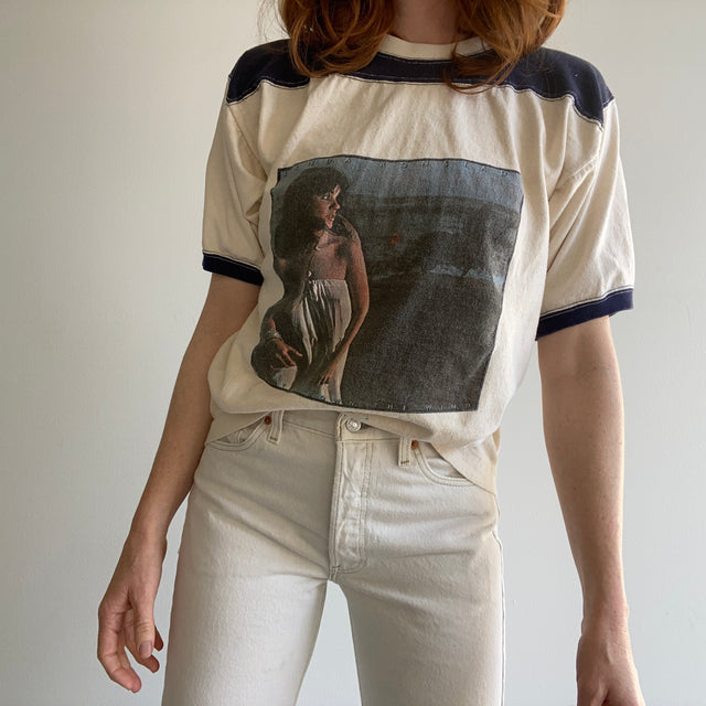 1970s Linda Ronstadt Football Style Cotton T-Shirt by Crazy SHIRTS - helllllo collectors!