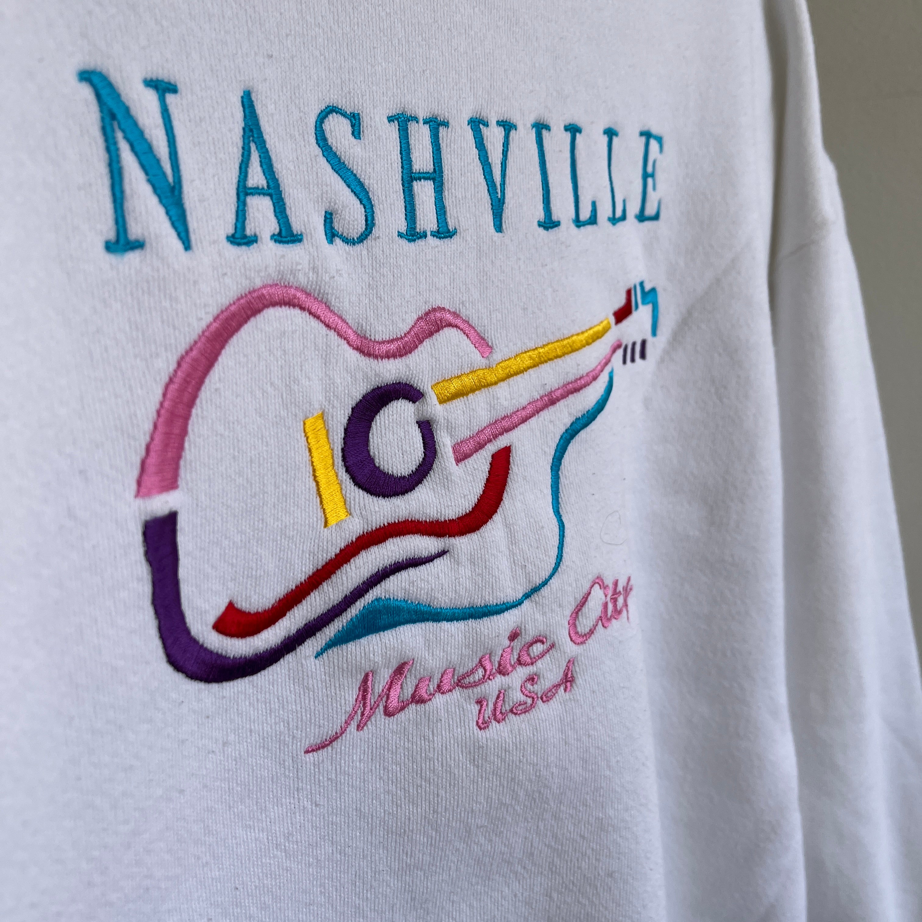 1990s Plush Barely Worn Nashville Music City Sweatshirt