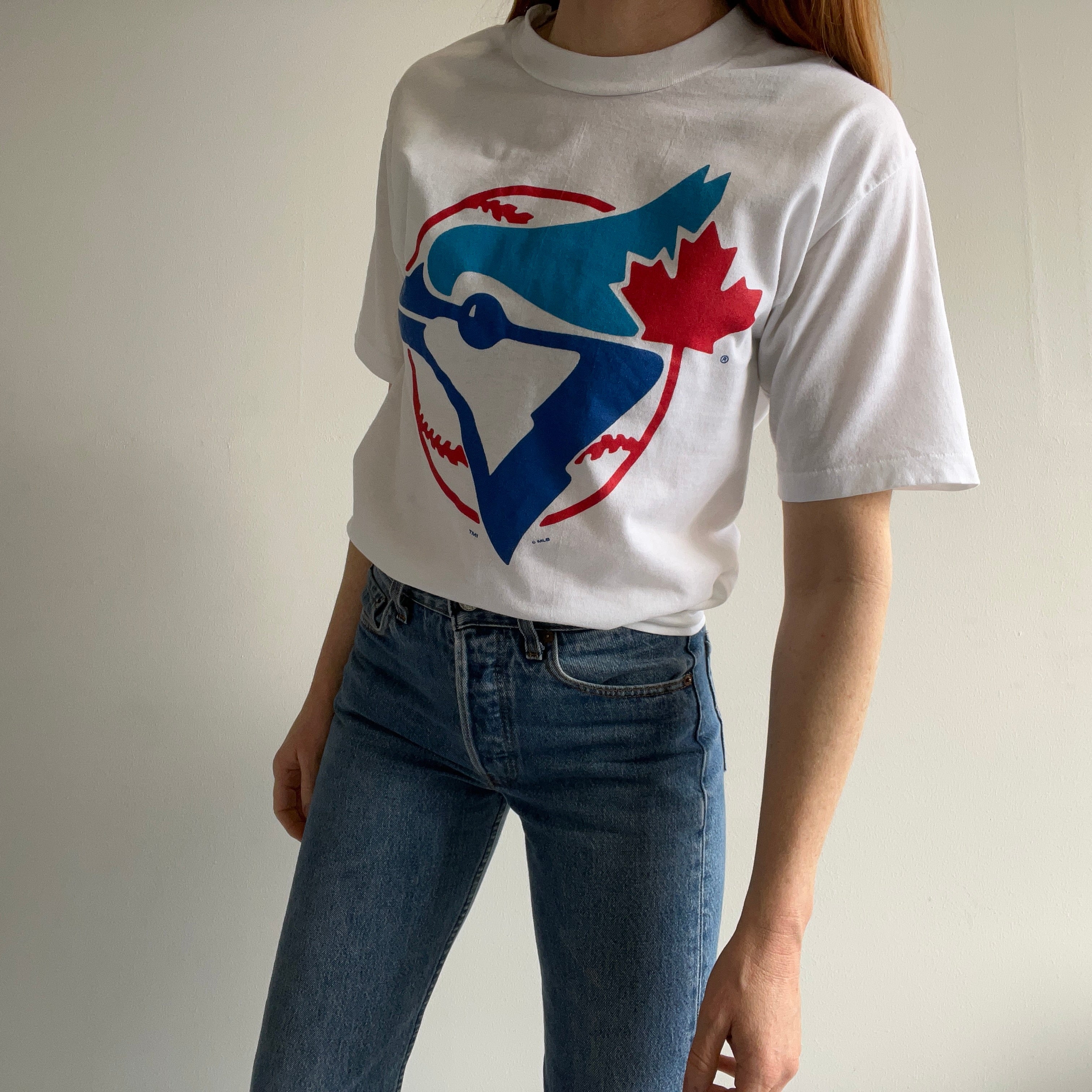 1980s Toronto Blue Jays Baseball - Barely Worn - T-Shirt – Red