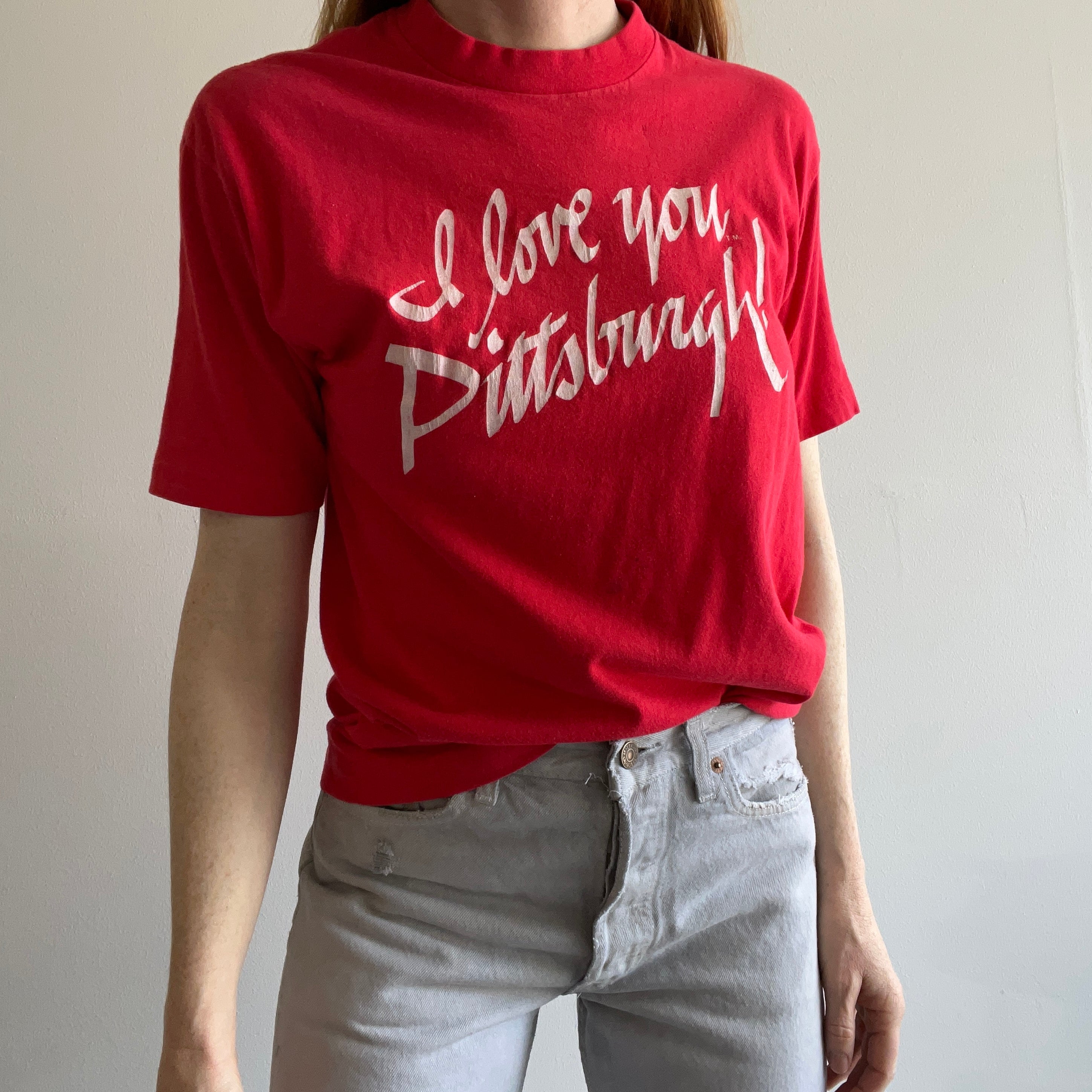 1970s I Love Pittsburg Cotton T-Shirt by Benton
