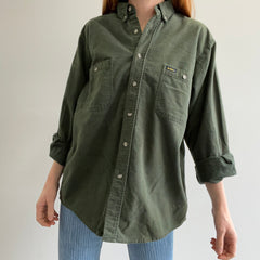 1980/90s USA Made Osh Kosh Dark Green Flannel