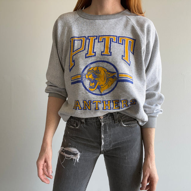 1990/00s Pitt Panthers Thrashed Sweatshirt