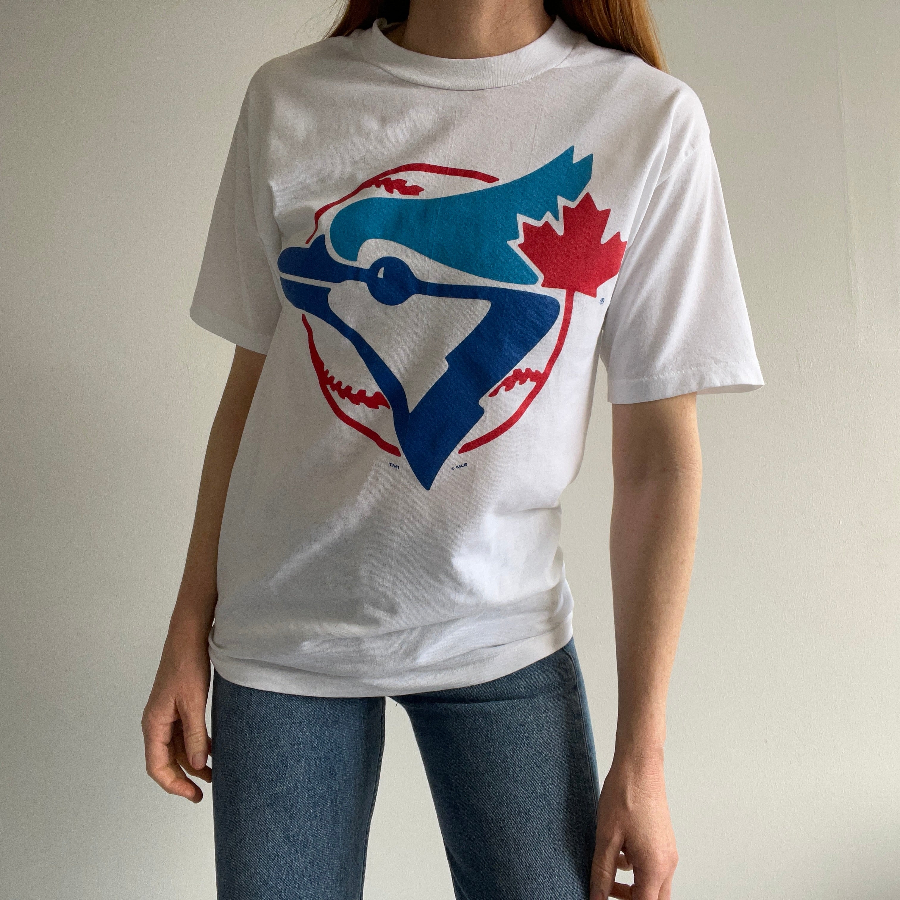 1980s Toronto Blue Jays Baseball - Barely Worn - T-Shirt – Red
