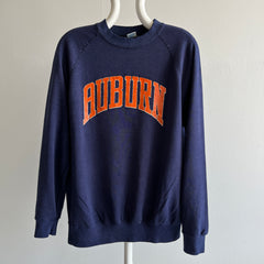 1980s Auburn Thinned out Slouchy Worn Sweatshirt