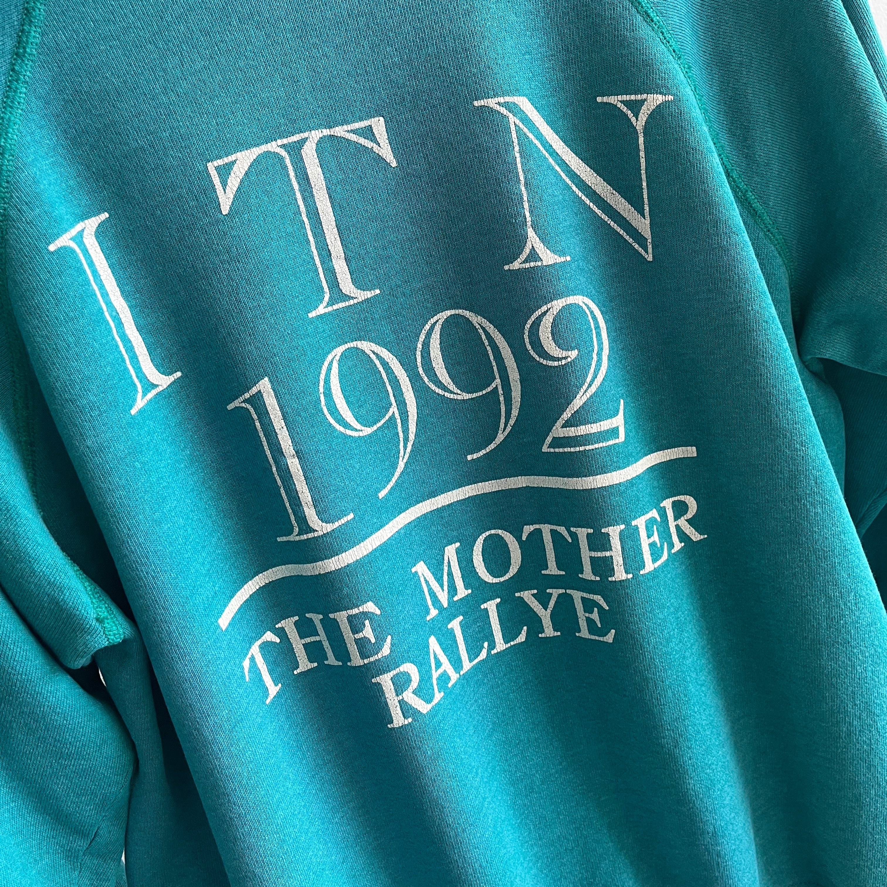 1980s Route 66 - The Mother Road - Sweat-shirt totalement battu à l'avant et à l'arrière