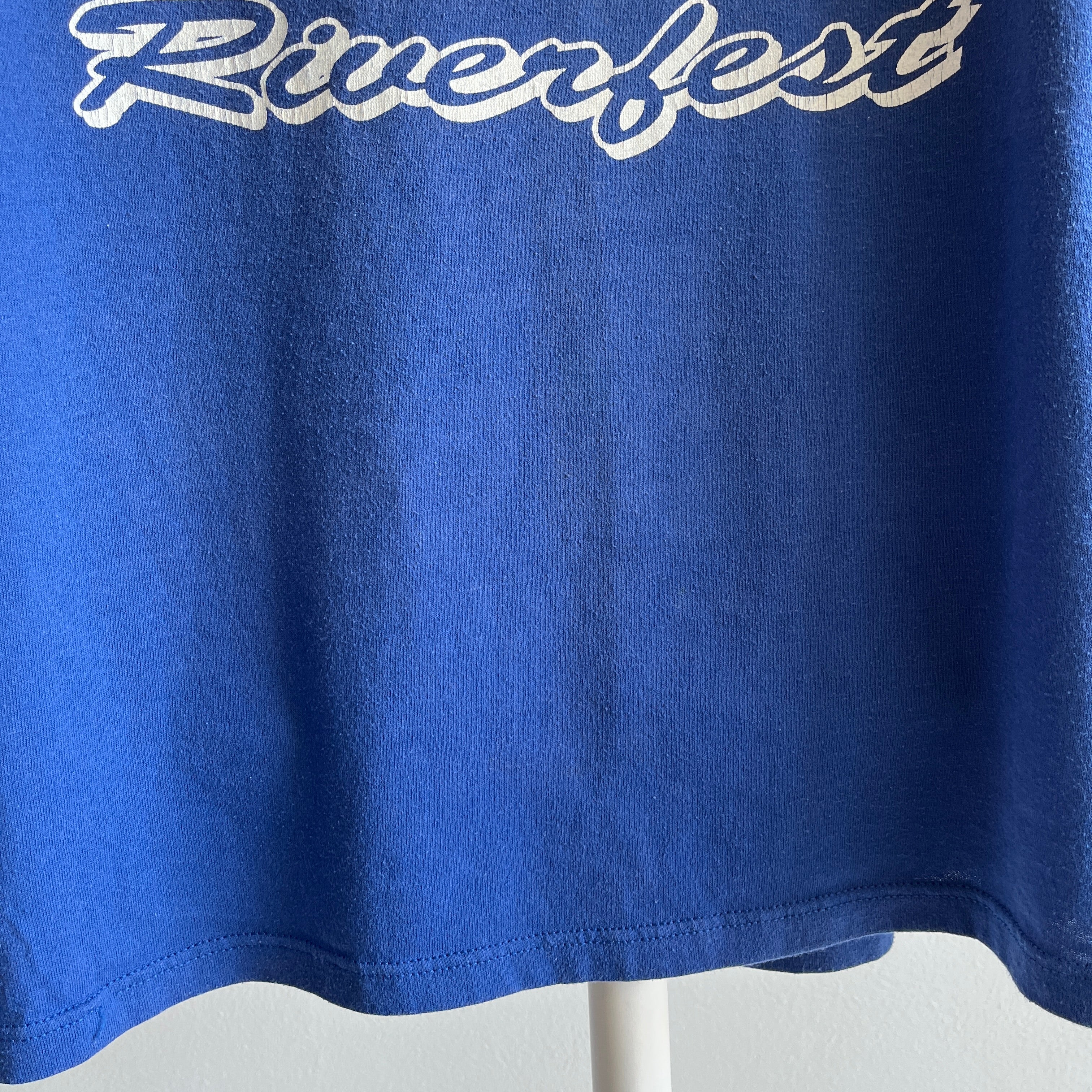 1980s Rices Landing Riverfest Rolled Neck T-shirt by Russell
