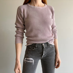 Années 1970 Faded Mauve/Grey 100% coton « Working Johns »