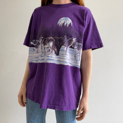 T-shirt loup enveloppant Habitat des années 1980/90 - IYKYK