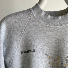 1980s FOTL Faded and Thin (VERY) Eagle Wyoming Sweatshirt