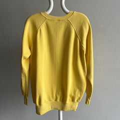 1980s Barely Worn Butter Yellow Cozy Sweatshirt by Ultra Sweats