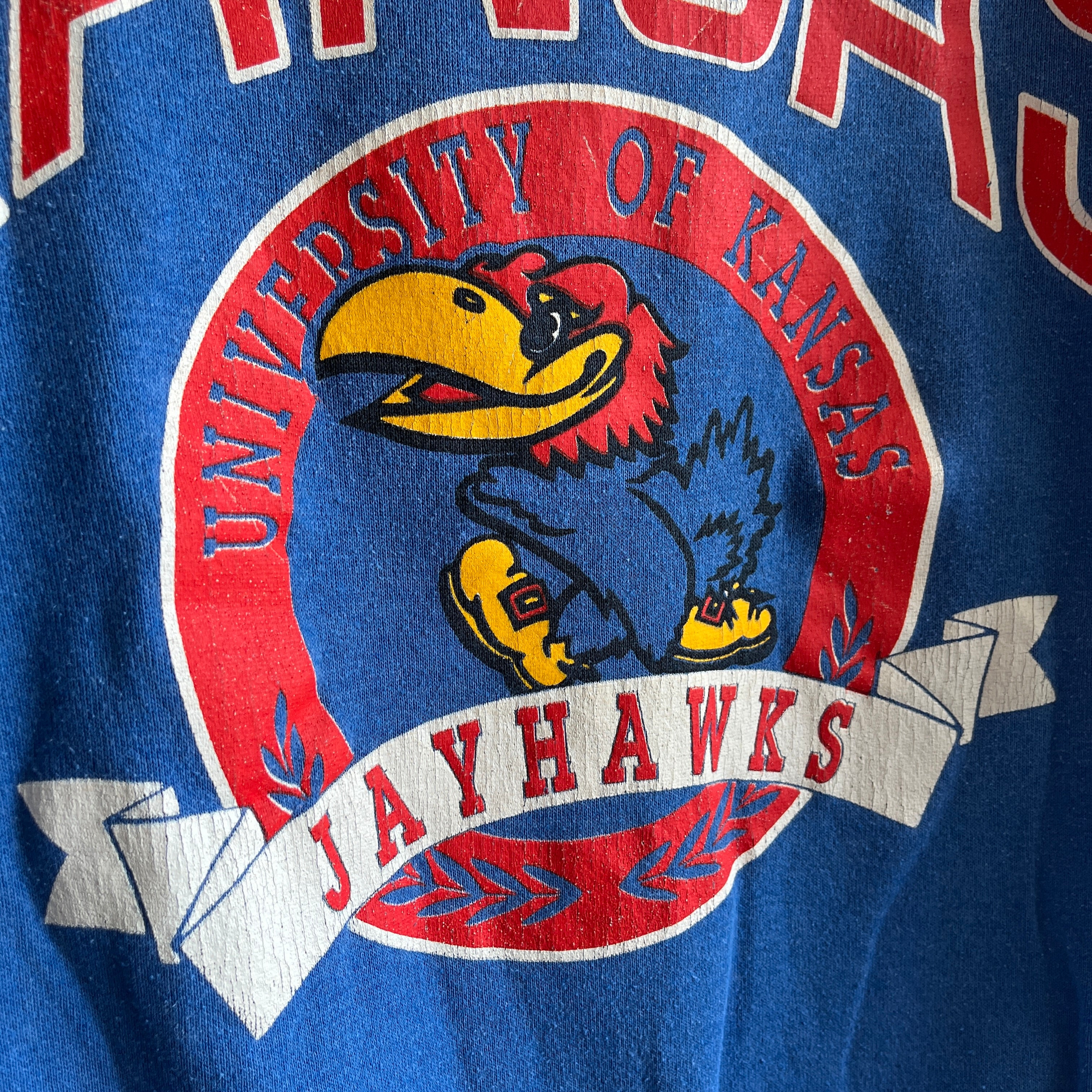 1980s Kansas City Jayhawaks Sweatshirt by Signal - !!!