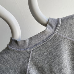 Sweat raglan gris Wrangler des années 1980