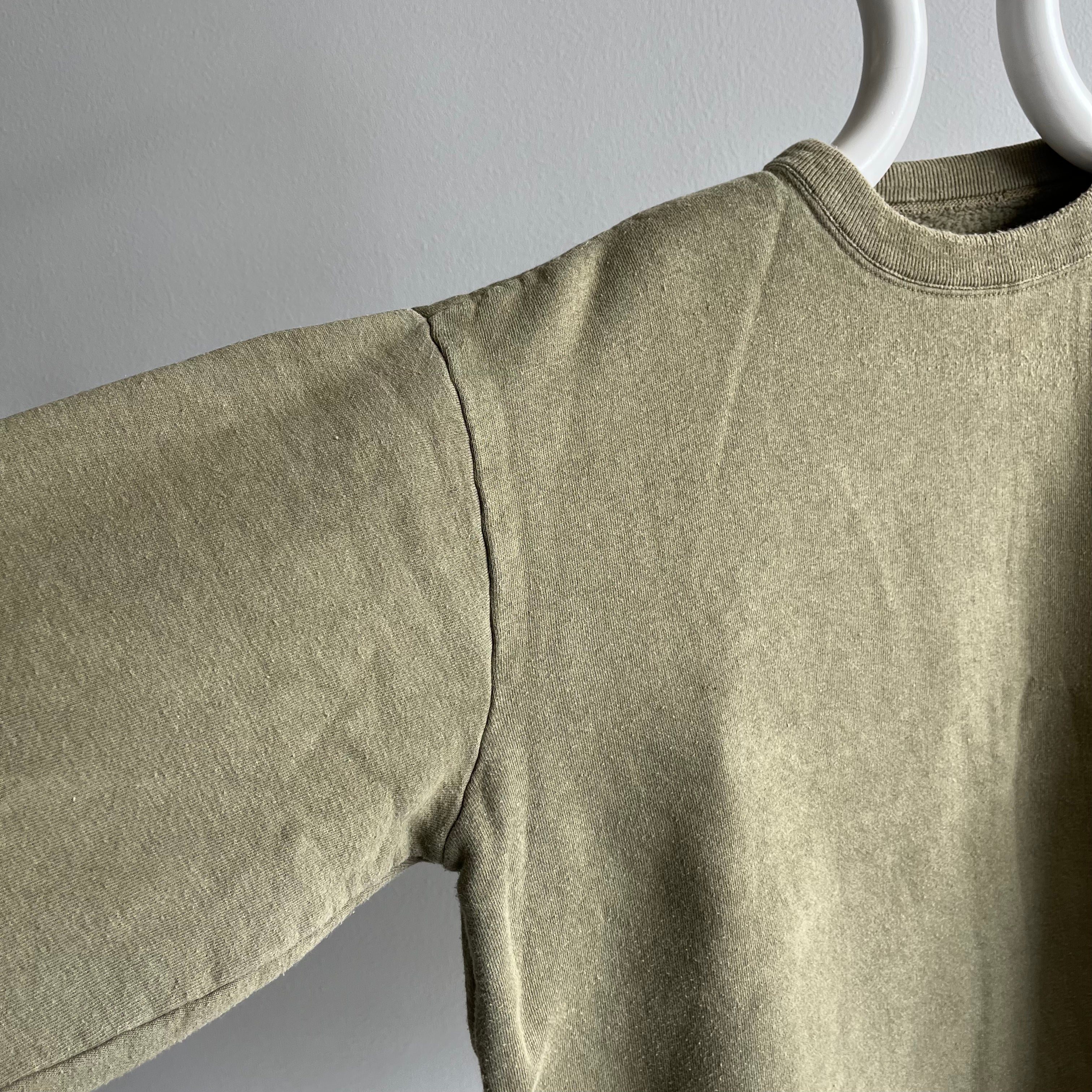 1990s Perfectly Square Boxy European Military Sweatshirt