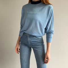 1960s Two Tone Long Sleeve Ultra Soft Never? T-shirt usé