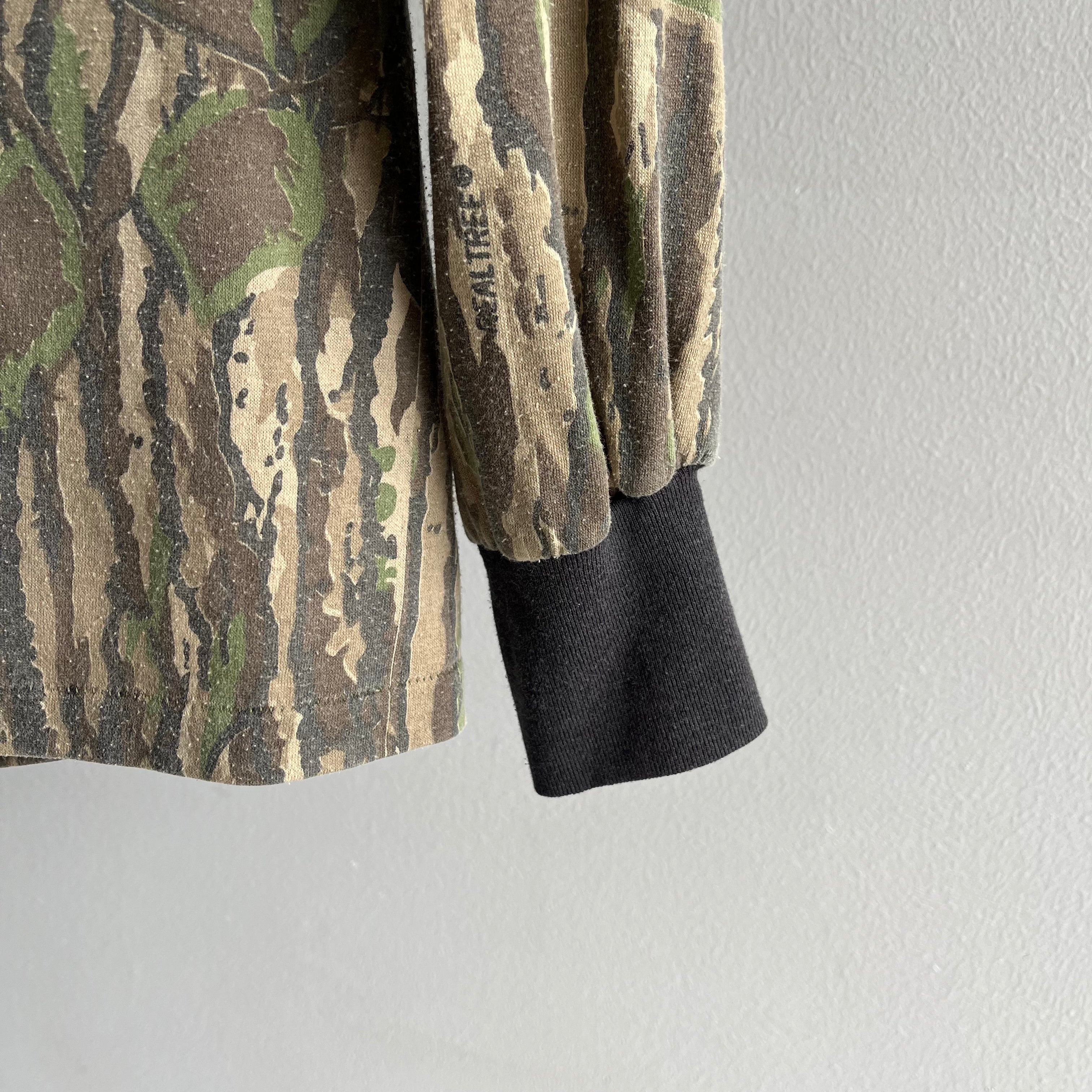 1980s Tree Bark Long Sleeve Camo T-Shirt