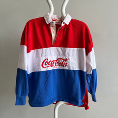 1990s Coke Color Block Rugby Style (Lighterweight) Shirt