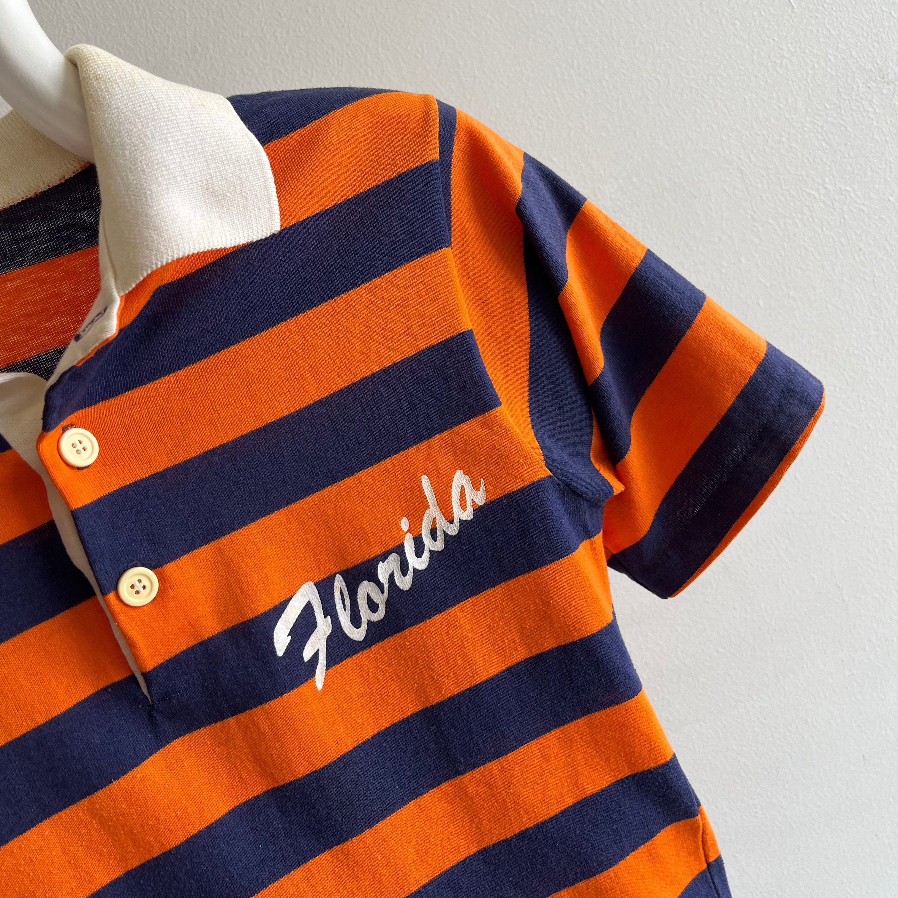 1970s Fitted Florida Polo Shirt by Collegiate Pacific