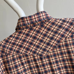 1980s Super Soft Snap Front Cotton Cowboy Flannel