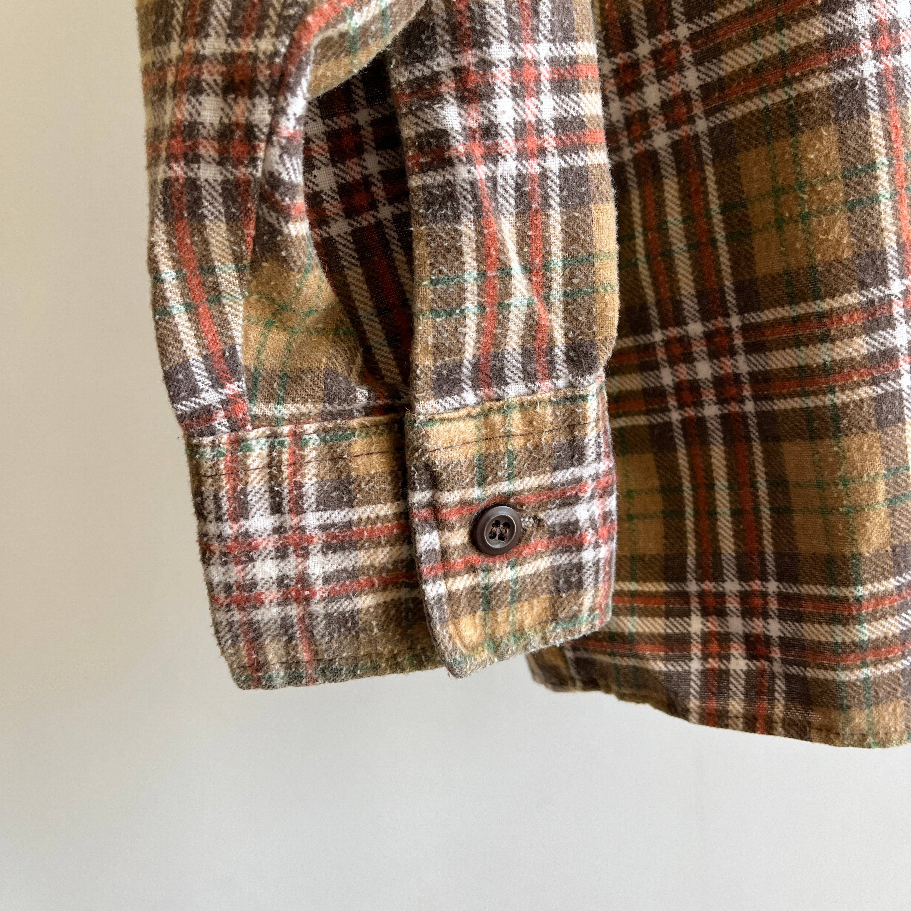 1970/80s USA Made Wrangler Cotton Single Sided Flannel