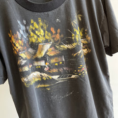 1980/90s Thailand Tourist T-Shirt - Hand Painted and Great Slouchy Sleeves