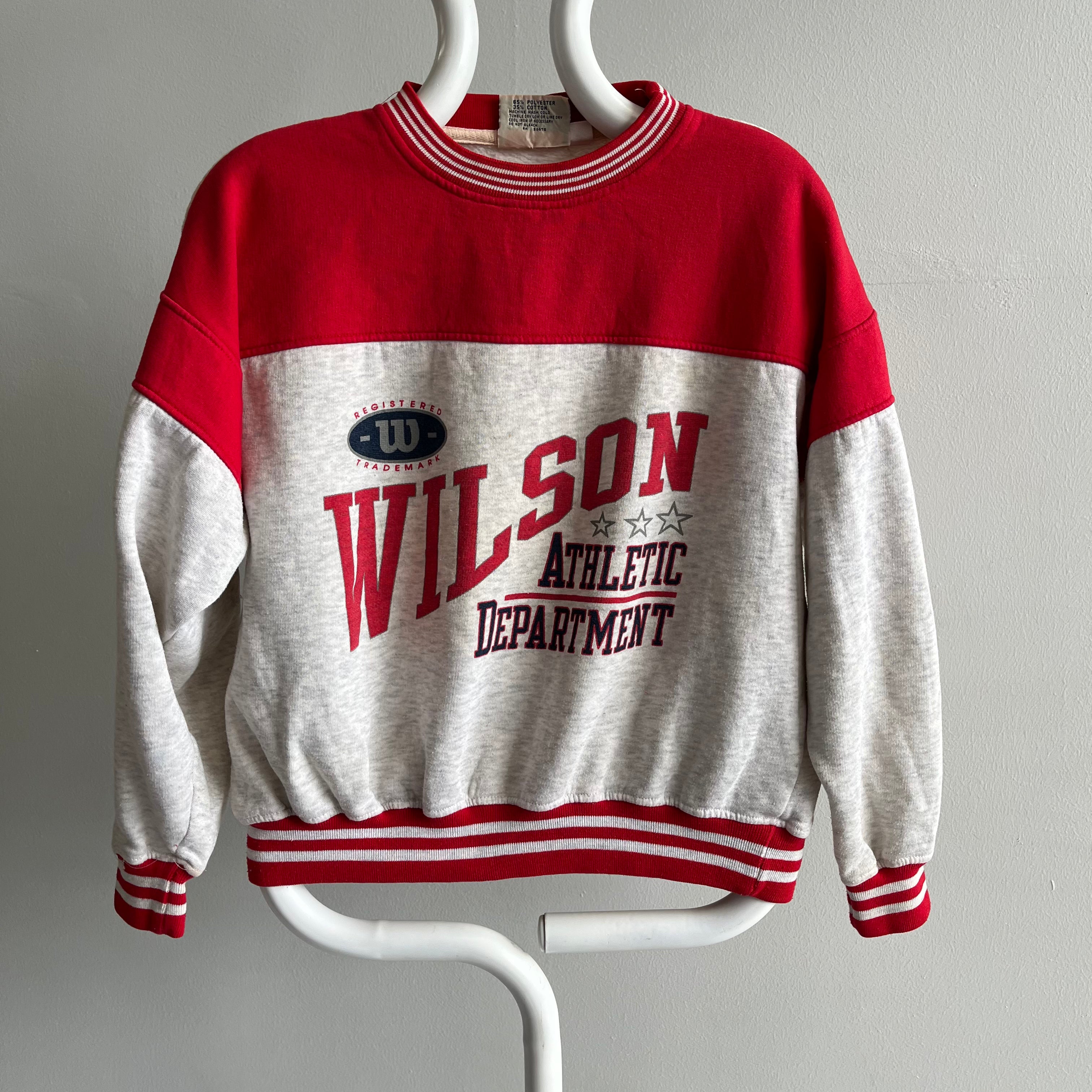 1990s Color Block Wilson Sweatshirt  (that belonged to marvin)