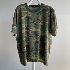 T-shirt camouflage surdimensionné fin des années 1980/90