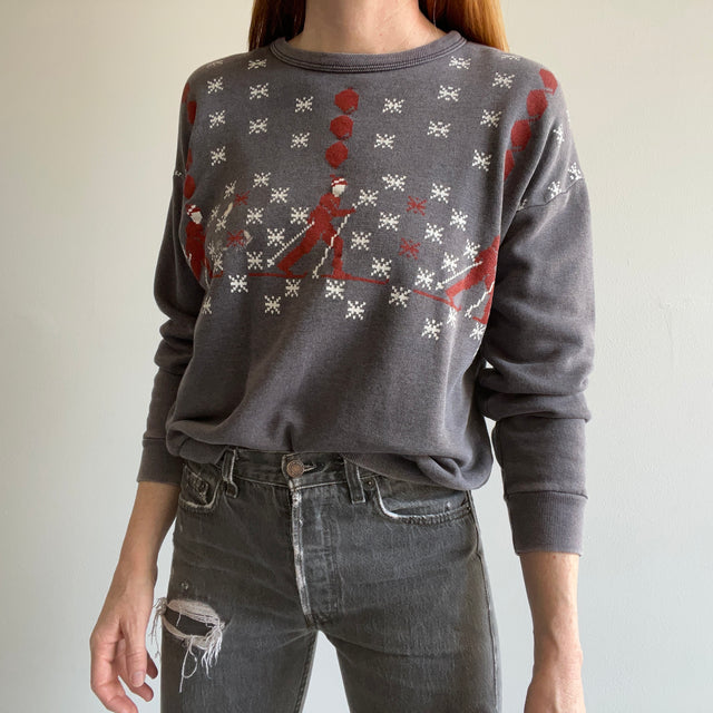 1970s Wanna Be Holiday Ski Sweater Sweatshirt