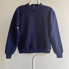 1980s Blank Navy Russell Brand Single Gusset Sweatshirt - Swoon!