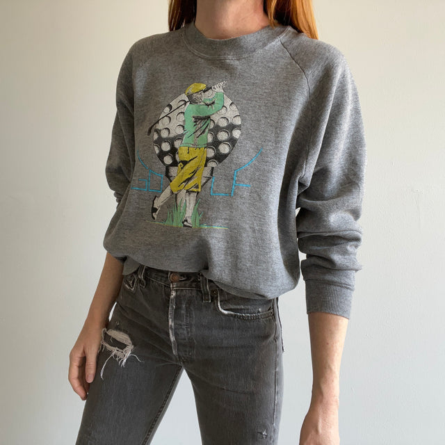 1980s Golf Graphic Sweatshirt by Jerzees