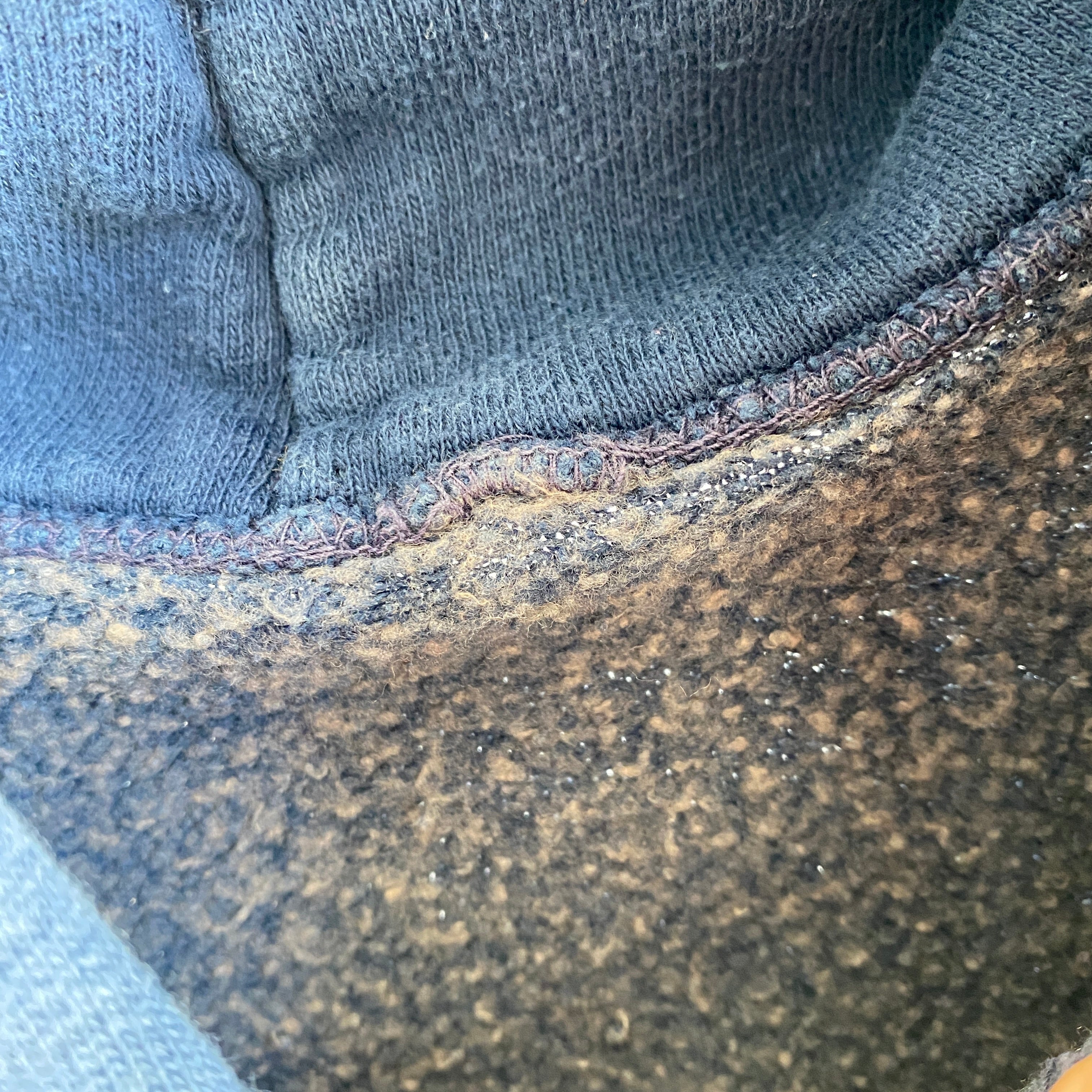 Sweat à capuche Purdue Wolf Brand des années 1970 - Taille plus petite - Goussets sous les aisselles
