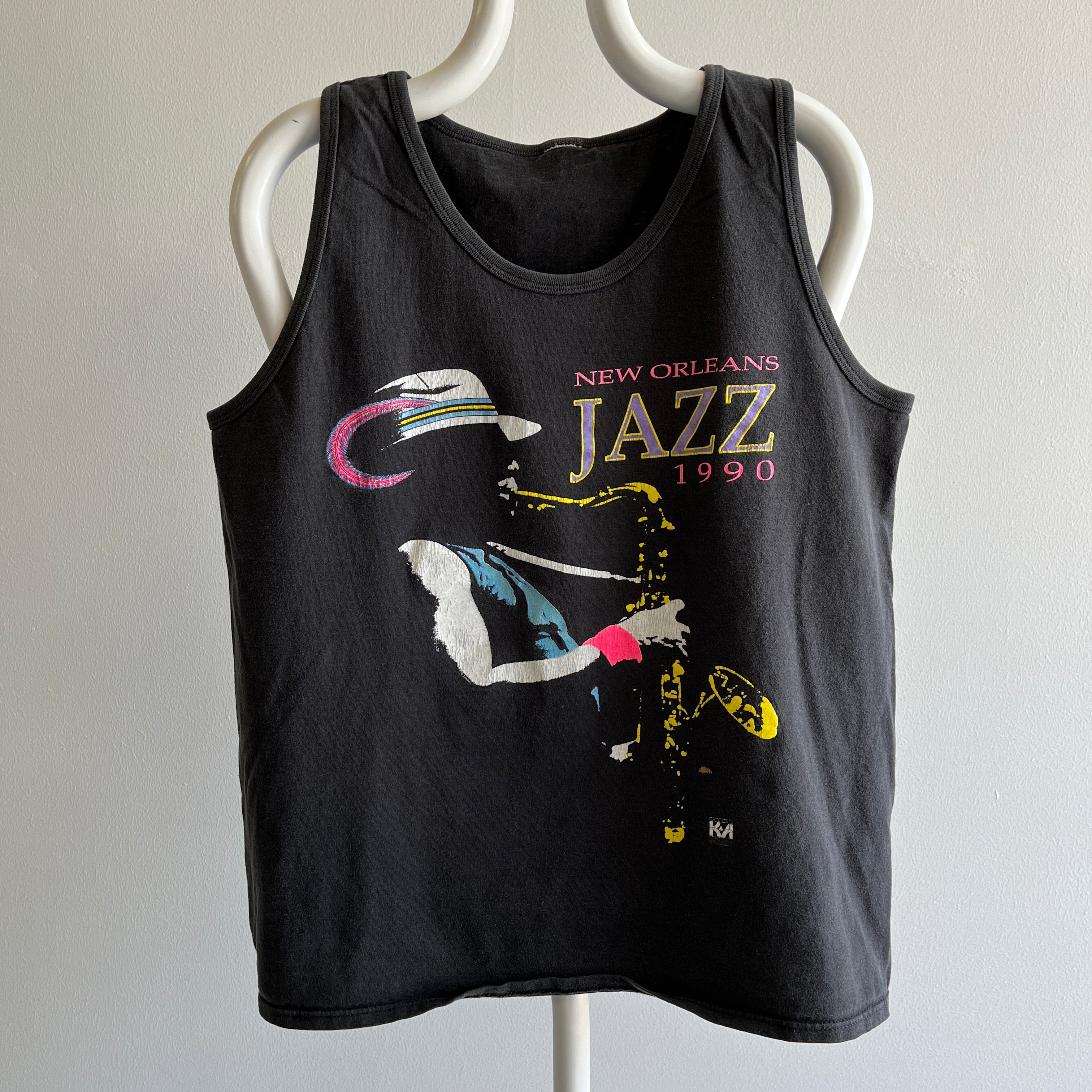 1990 New Orleans Jazz Festival Cotton Tank Top