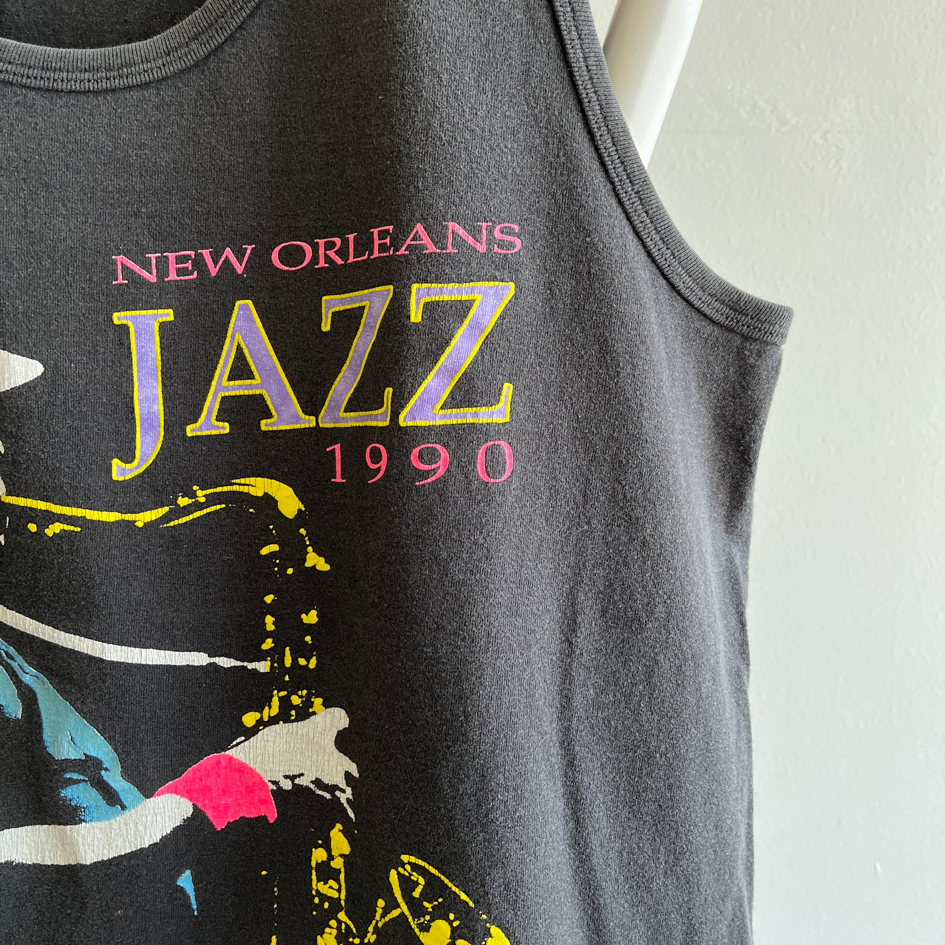 1990 New Orleans Jazz Festival Cotton Tank Top