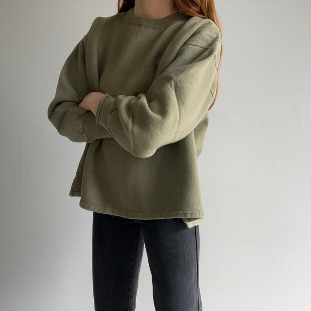 1990s Perfectly Square Boxy European Military Sweatshirt