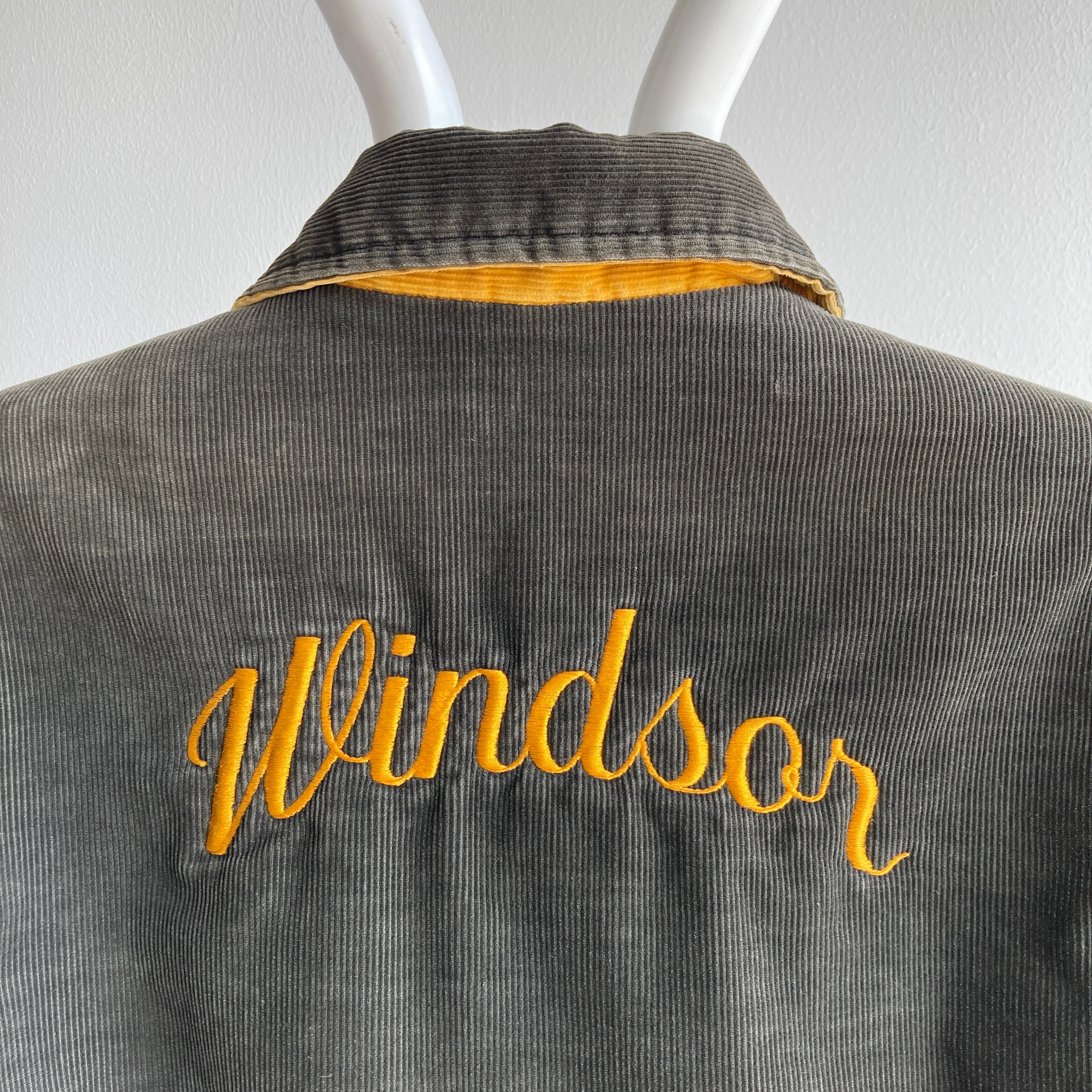 1970's Corduroy Letter Jacket That Belonged To Jamey - Windsor On Backside