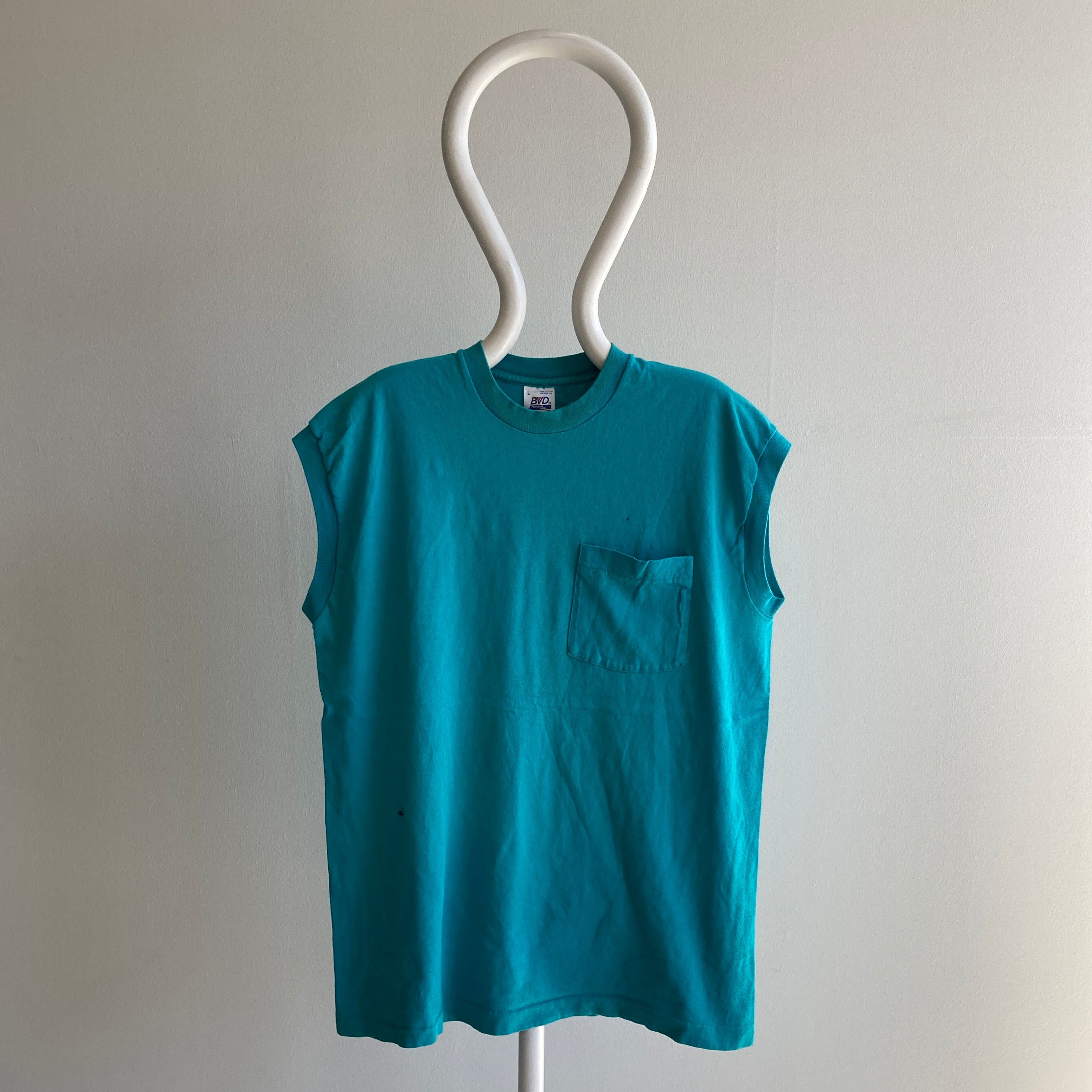1990s BVD Lightly Beat Up Muscle Pocket Tank