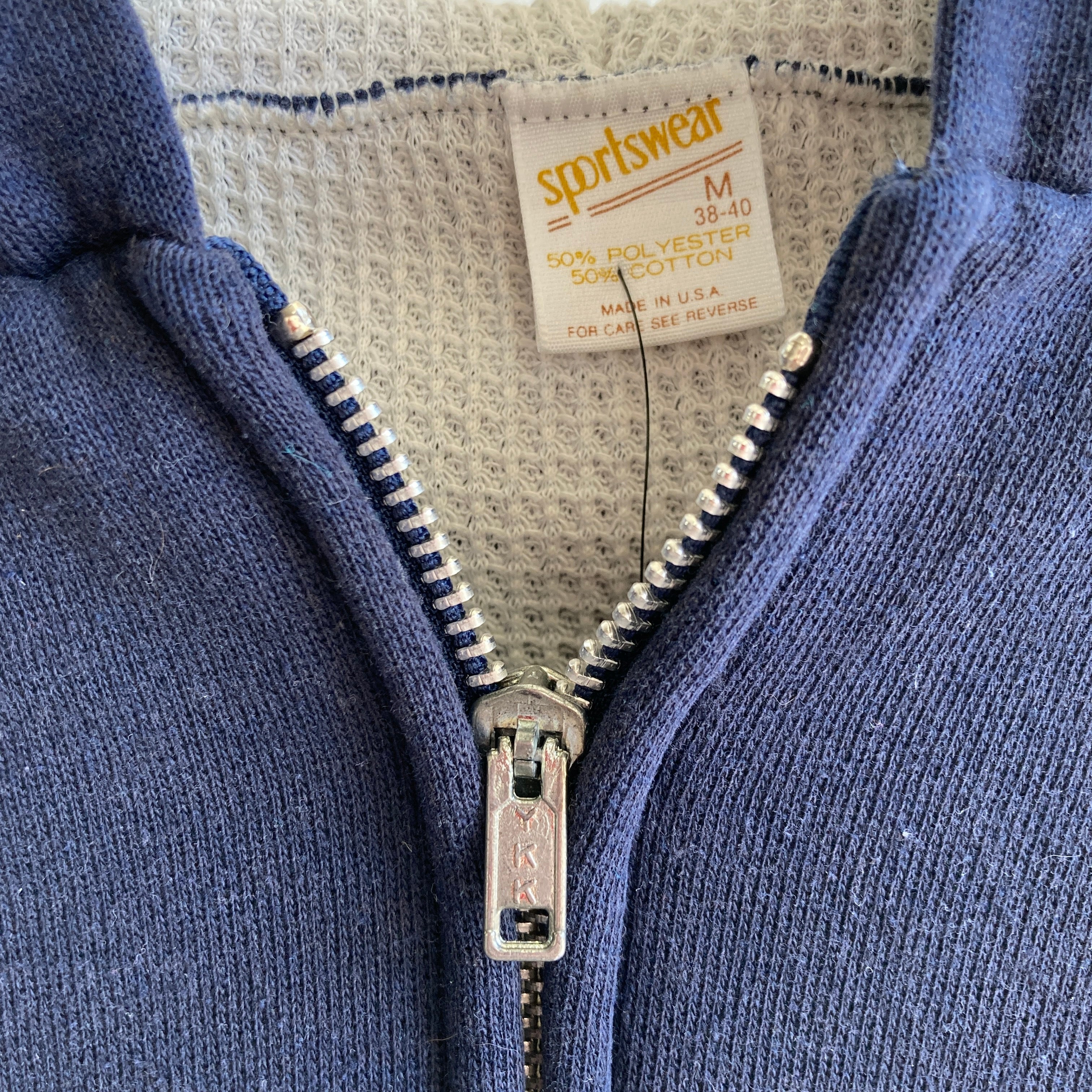 1970/80s Sportswear Insulated Zip Up Hoodie