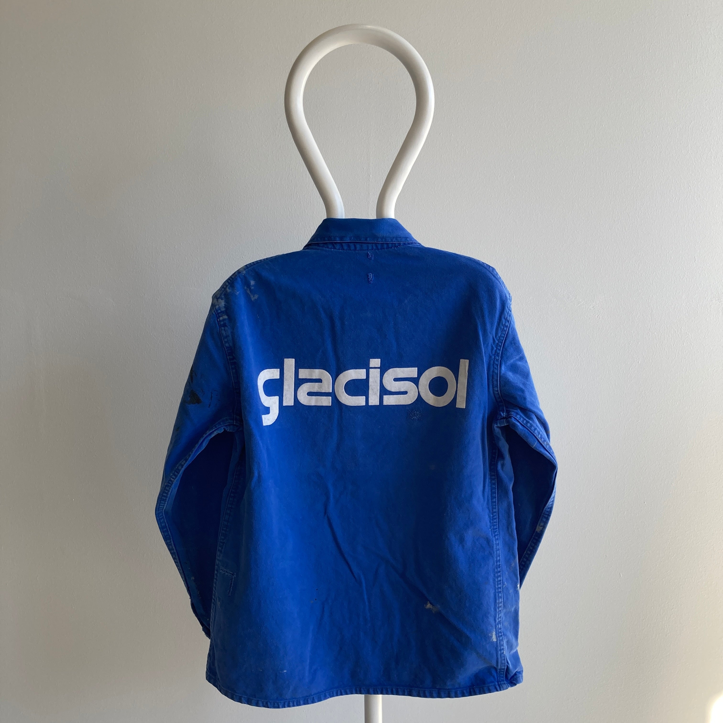 Manteau de corvée européen Glacisol des années 1980 - teinté et réparé
