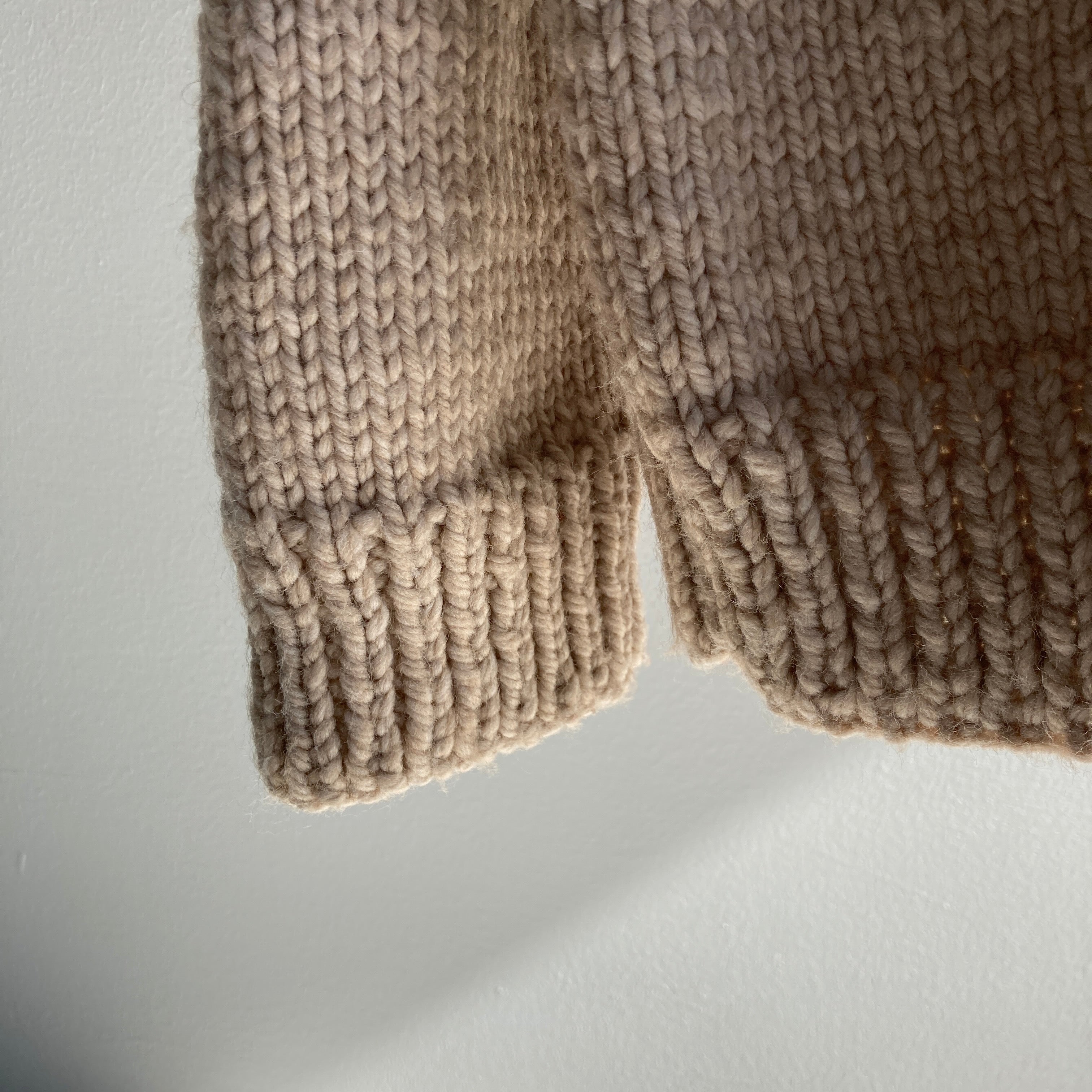 1970s Hand Knit Snowmobile Cowichan Sweater