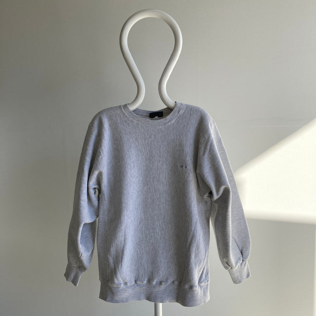 1990s OshKosh Reverse Weave Light Gray Sweatshirt