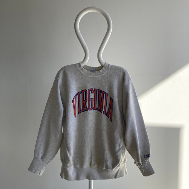 1980/90s DESTROYED Virginia University Reverse Weave Super Soft Sweatshirt