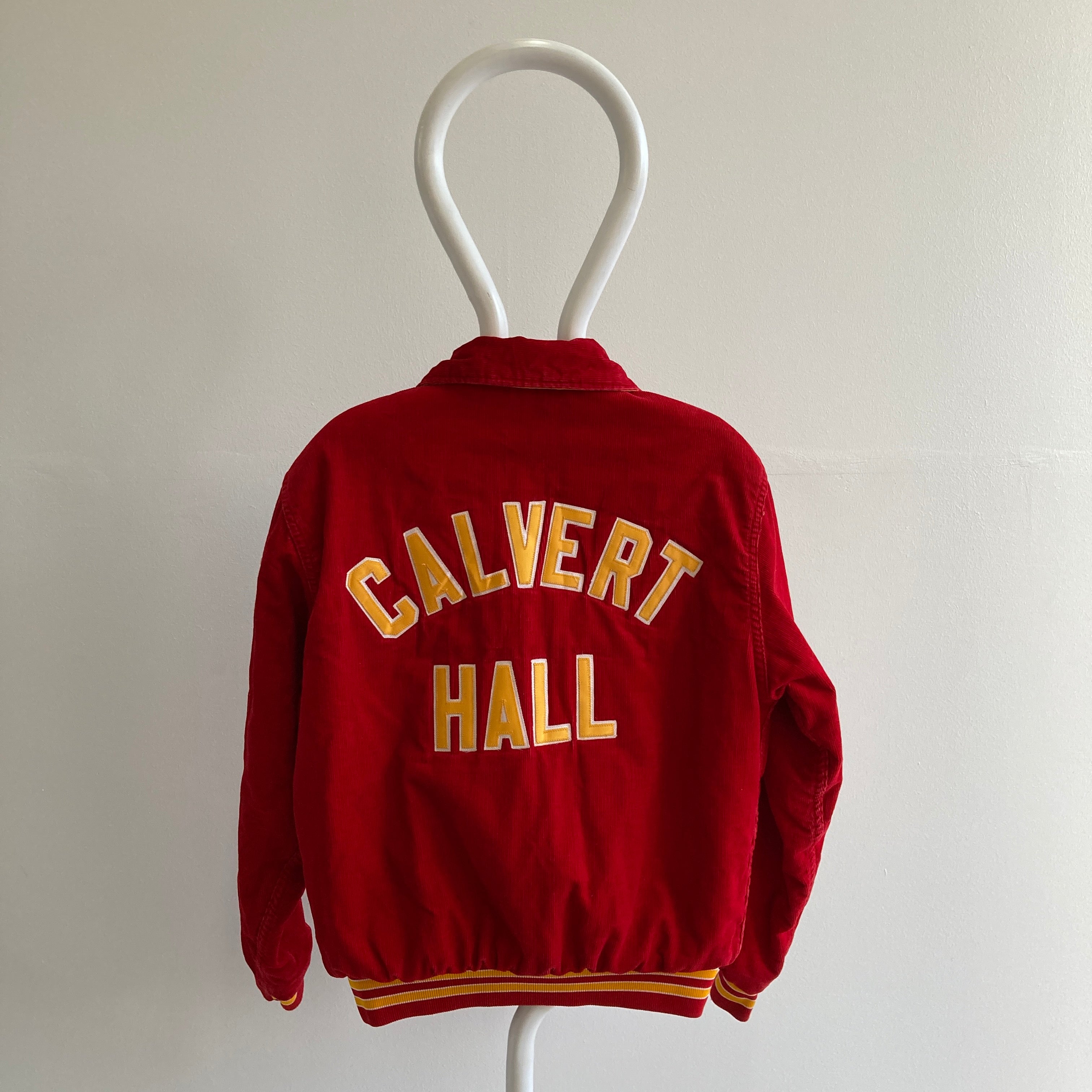 1990 Calvert Hall Corduroy Letter Jacket That Belonged To Jim Lambert
