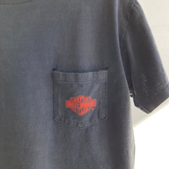 1980s RAD!! 3D Emblem Collector's Harley Pocket T-Shirt