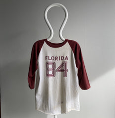 1984 T-shirt de baseball de Floride taché de rouille
