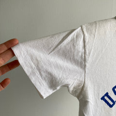 1970s U.S. Air Force Nicely Age Stained Ring Collar T-Shirt