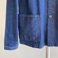 1980/90s Japanese Denim Chore Coat with Workwear Buttons