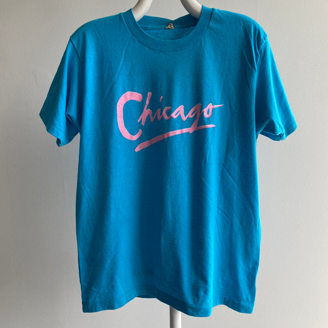 T-shirt Chicago des années 1980 par Screen Stars