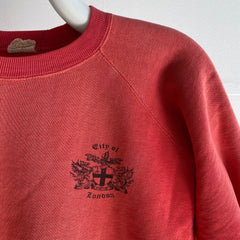 1960s City of London EXTRA Faded Nicely Beat Up Smaller Sized Sweatshirt
