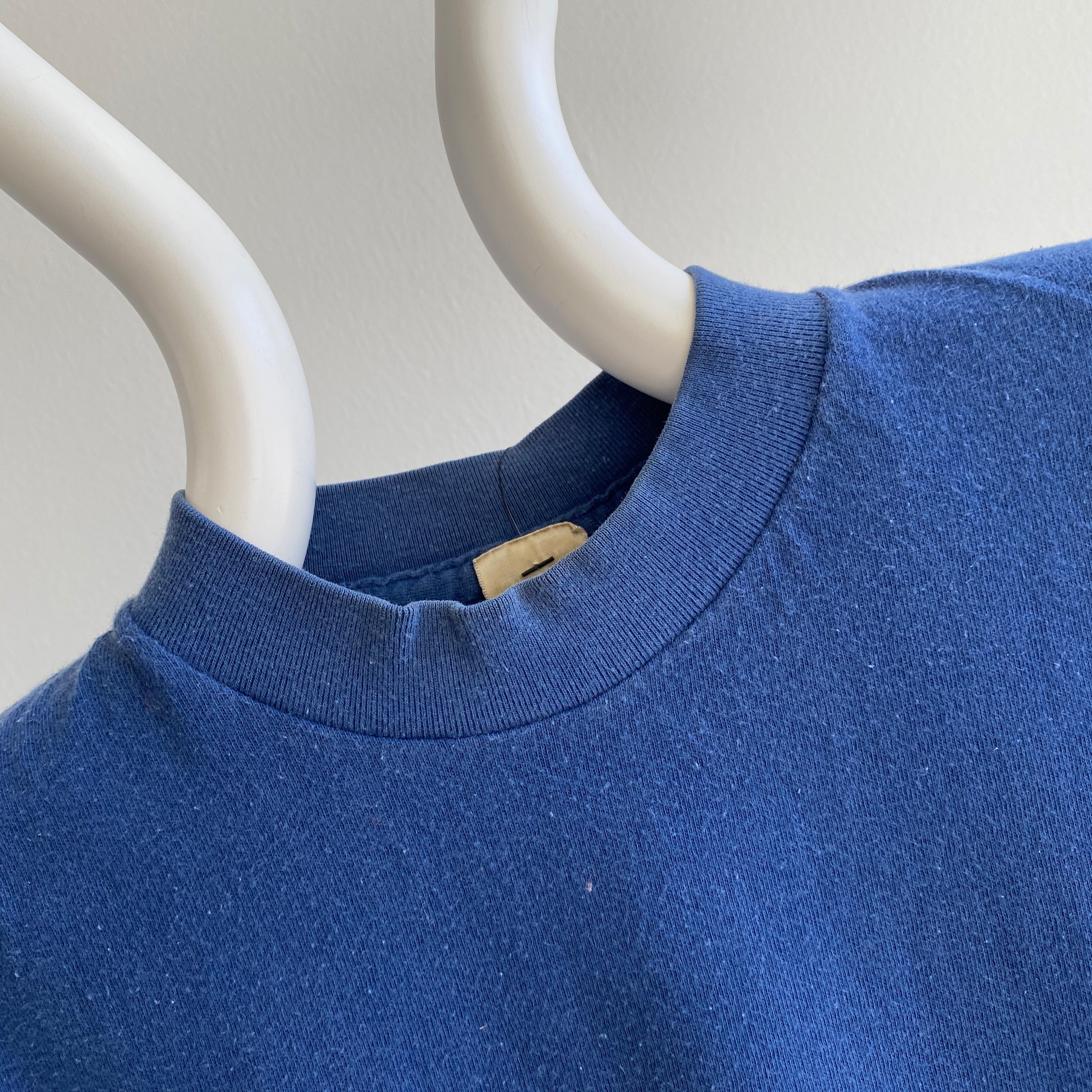 70 Jockey Brand - T-shirt bleu marine délavé super doux